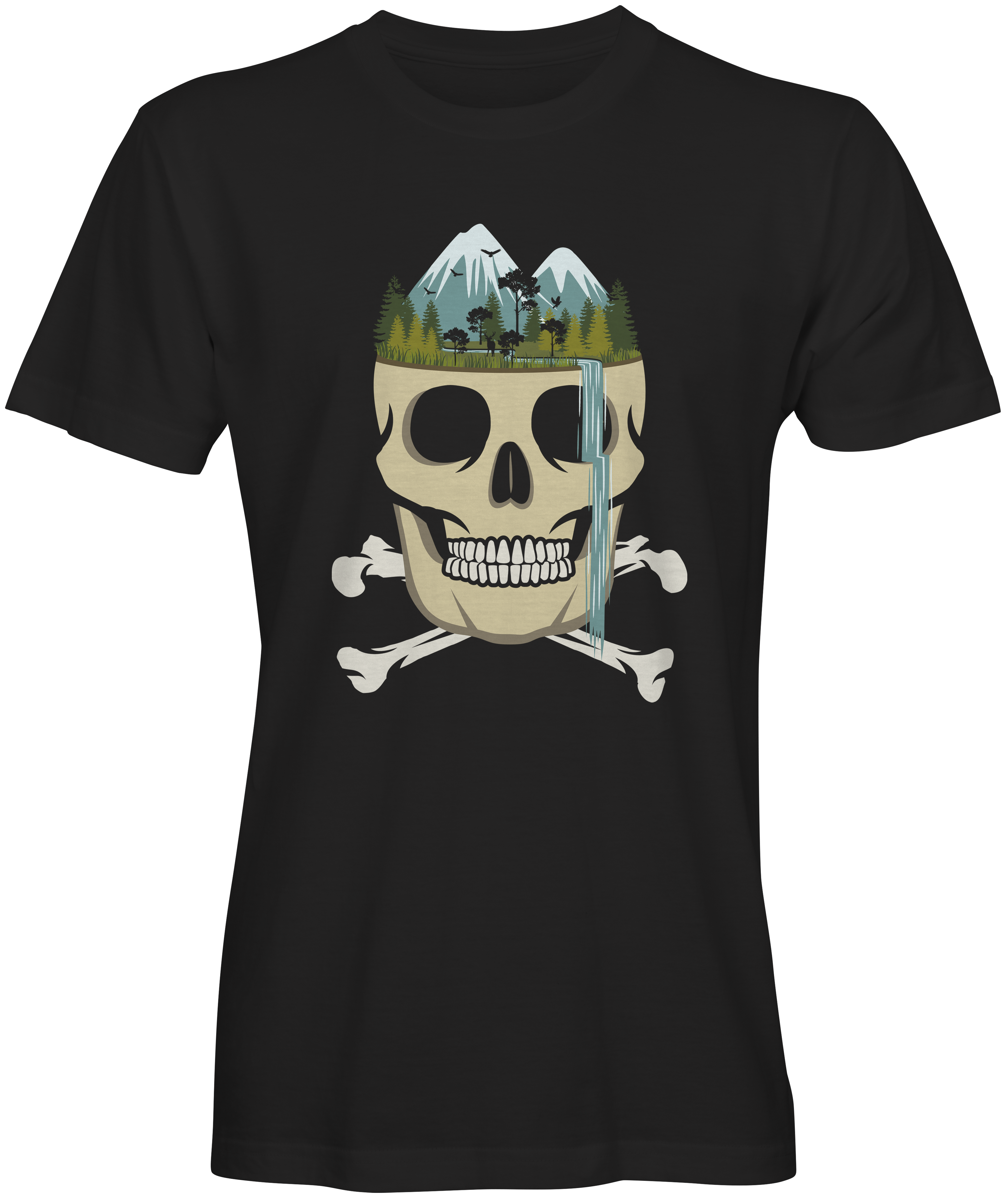 Skull Waterfall Inspired T-shirts