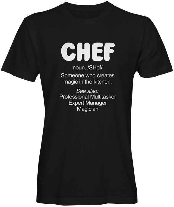 Definition of a Chef T-shirts 