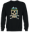 Skull Waterfall Design Sweatshirt