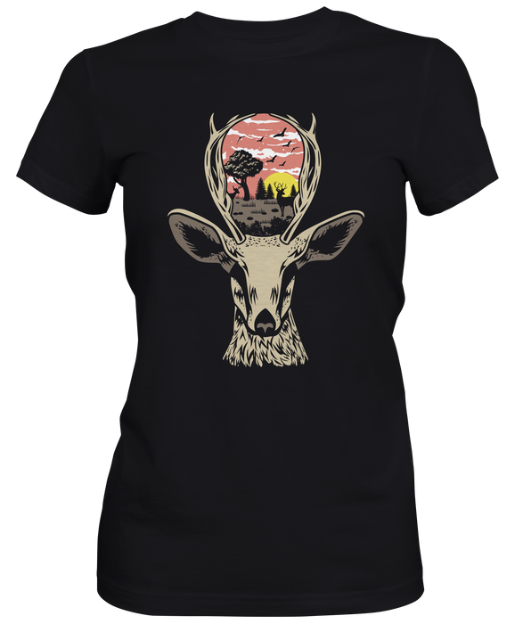 Deer Nature Ladies T-shirts