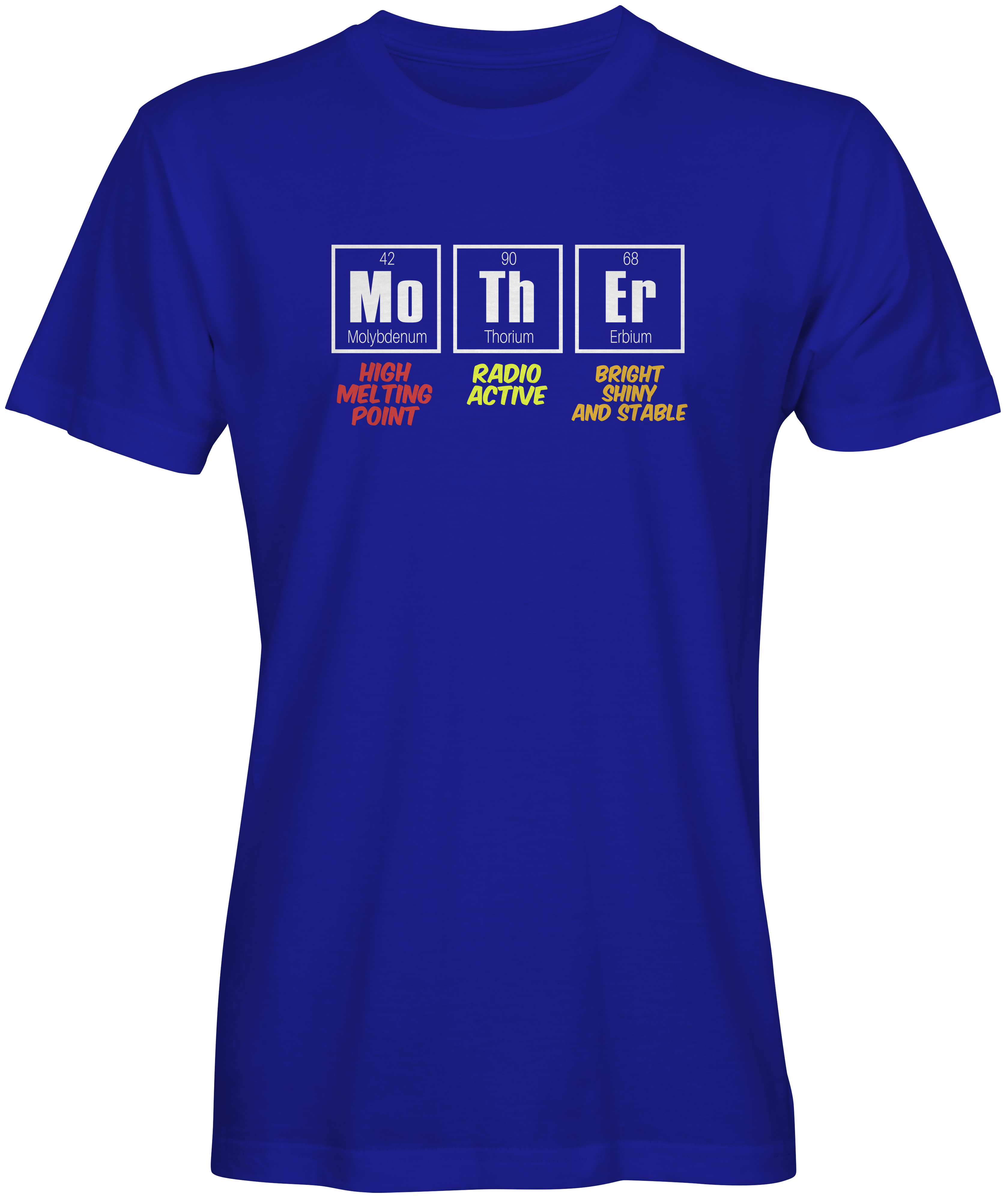 Blue Periodic Table Symbol for Mother T-shirt