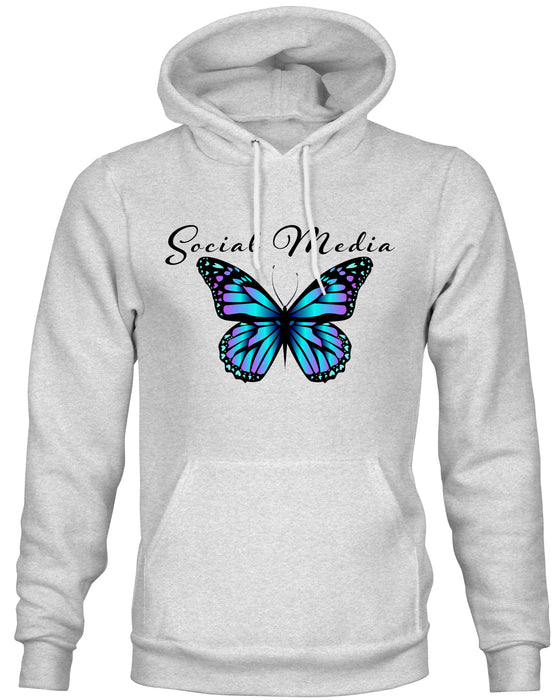 Social Media Butterfly hoodies 
