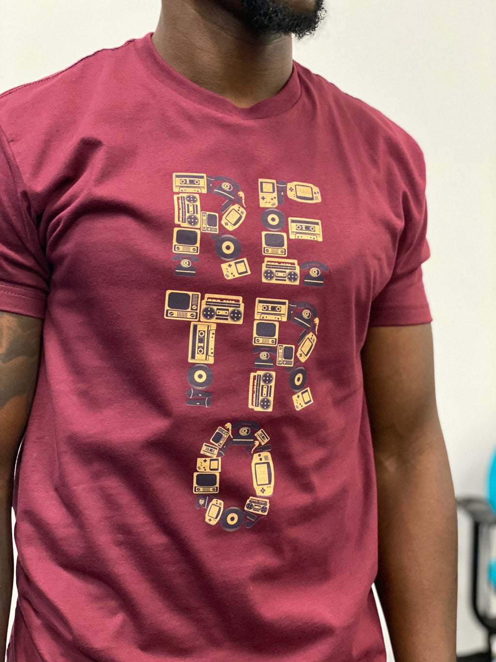 Throwback Retro Audio Graphic T-shirt