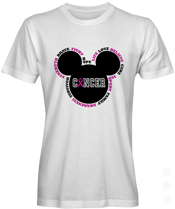 Cancer Awareness Mickey Mouse T-shirt