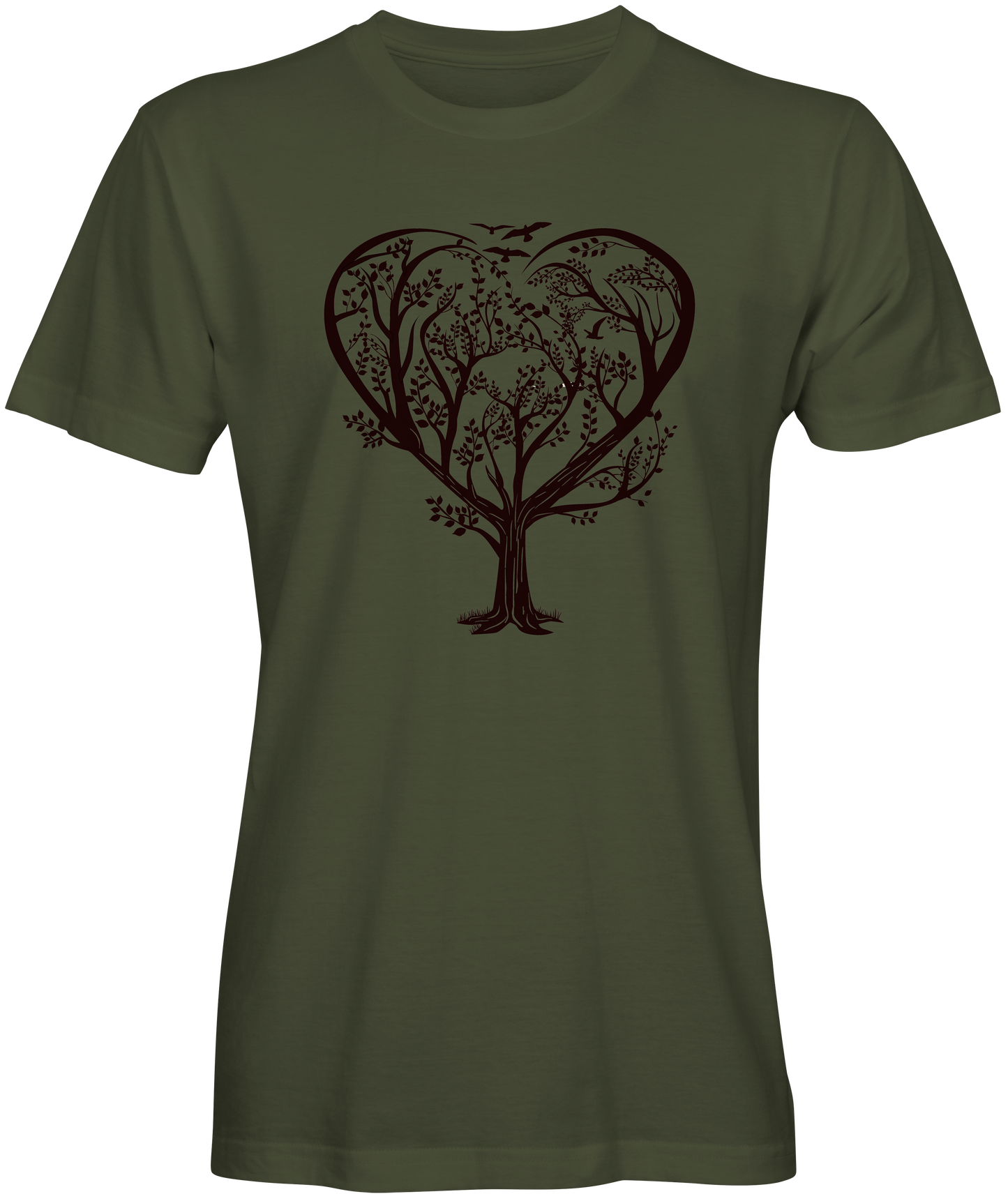 Heart Tree Sketch T-Shirts 