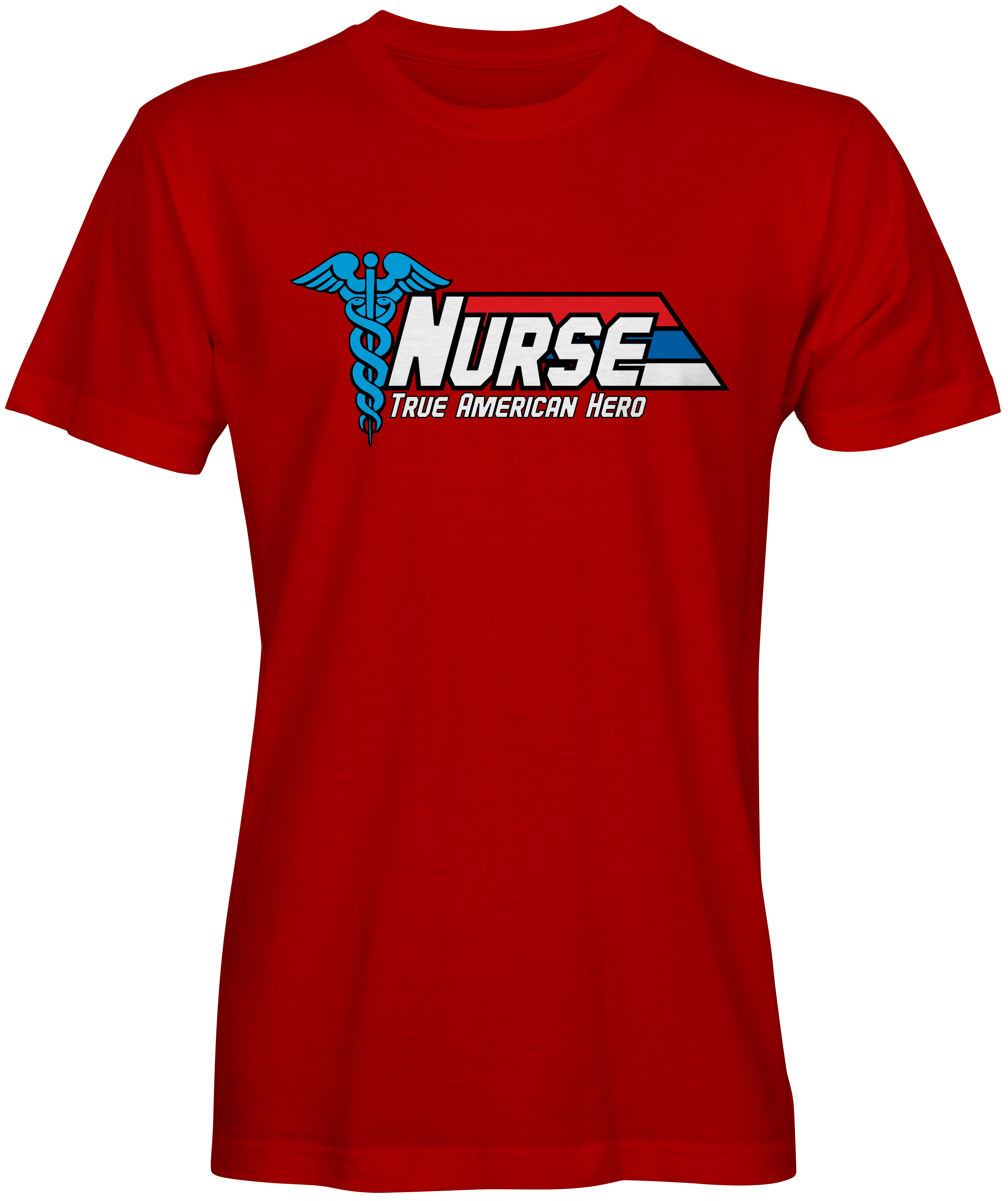 Nurse True American Hero Unisex T-shirt Red