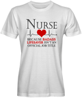 Official Nurse Job Title  Slogan T-shirt 