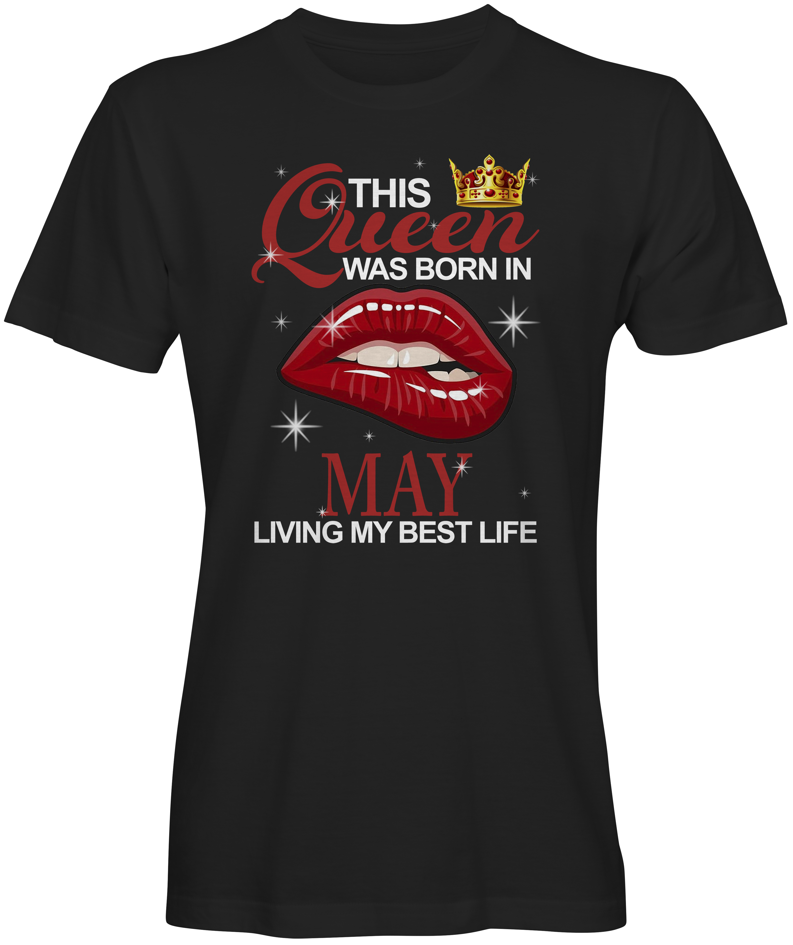 Queen was born in May Graphic Birthday T-shirts