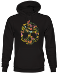 Colorful Skull  Shape Flowers Hoodie