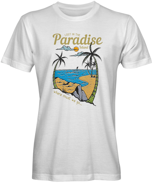 White Lost in Paradise Inspired T-shirts