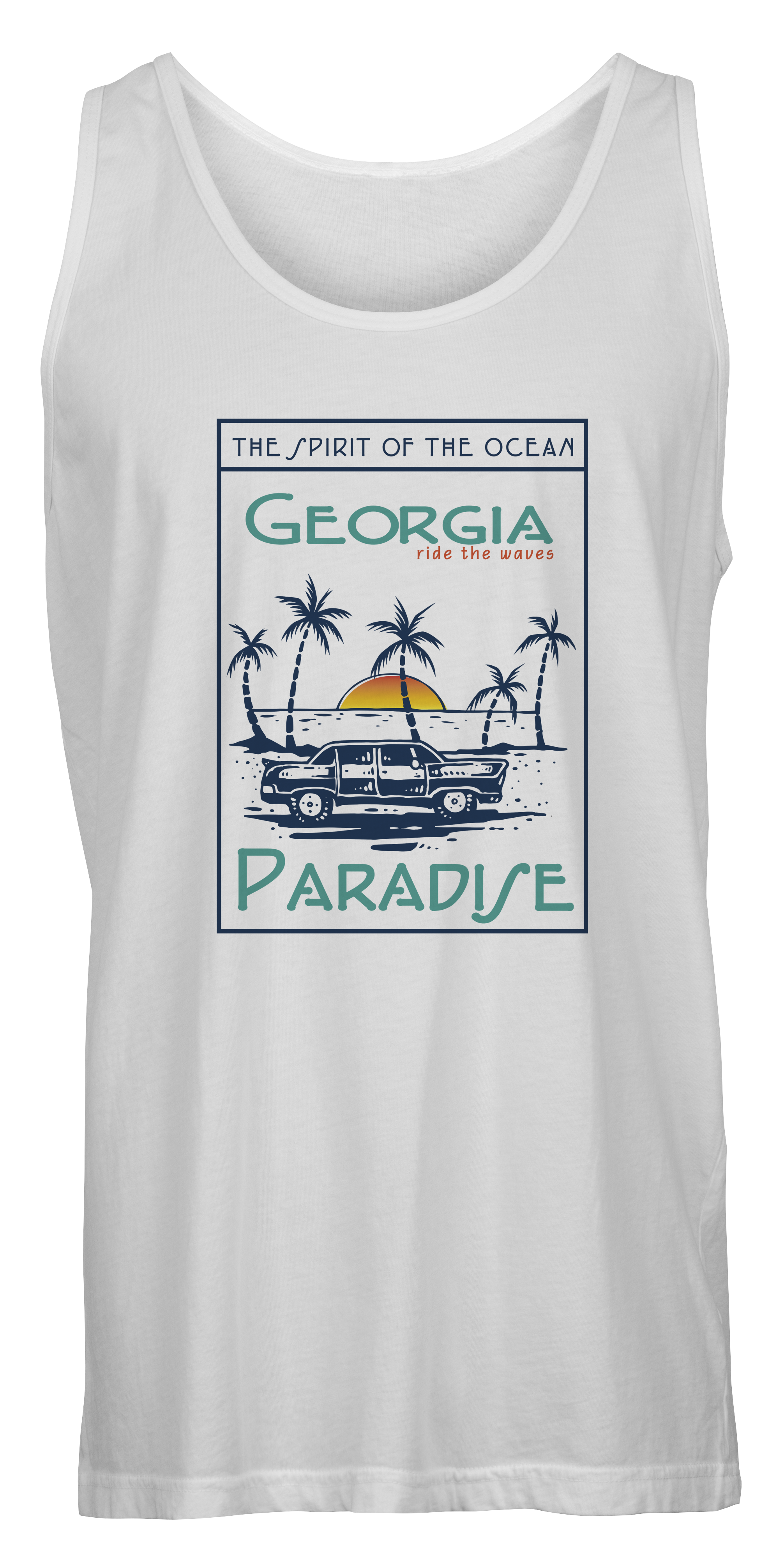 Savannah Georgia Paradise Inspired Tank Top