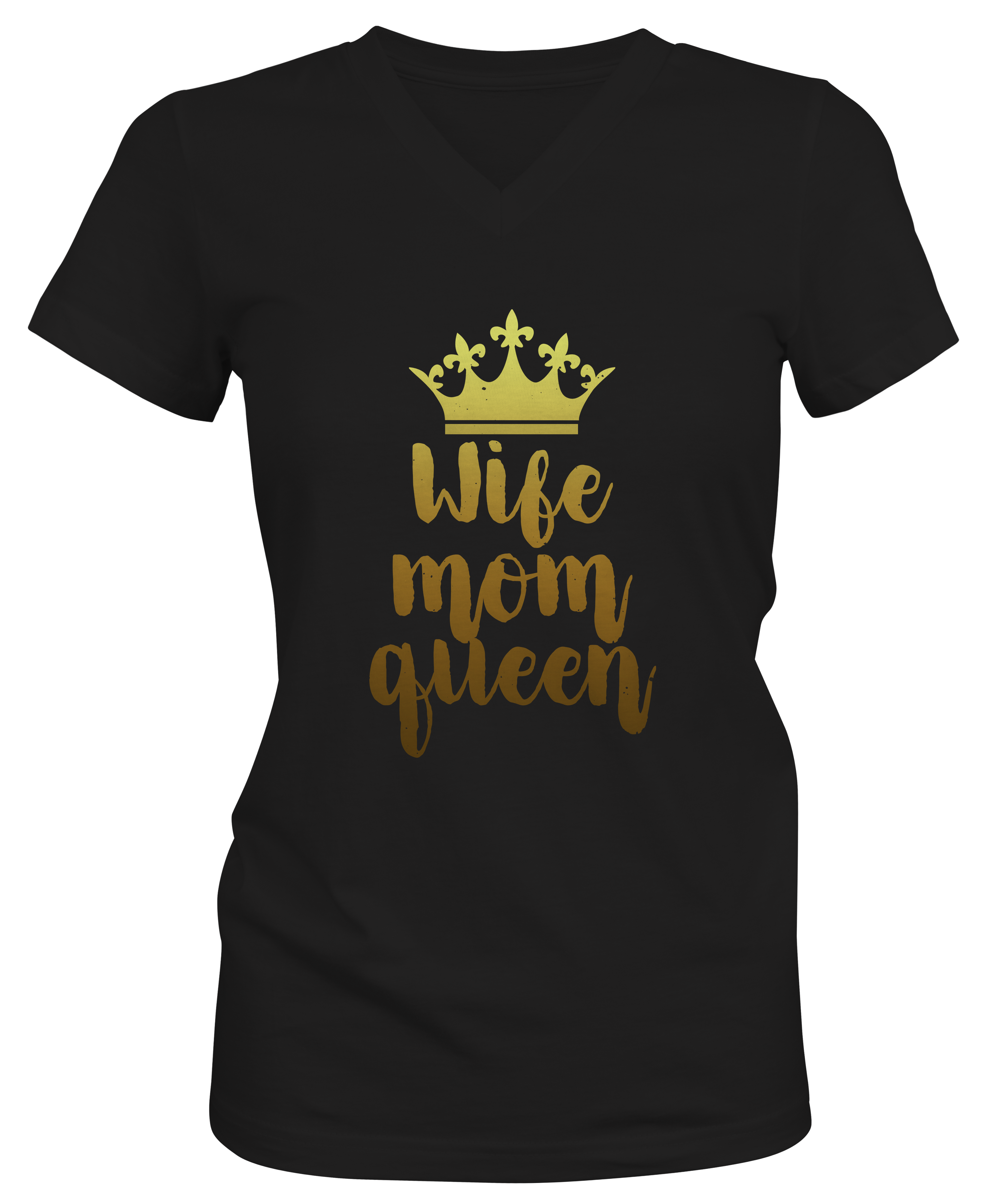 Wife Mom Queen Woman's V-neck 