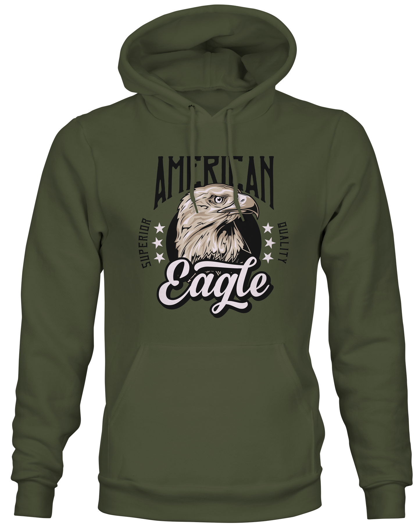 Military Green American Eagle Hoodie