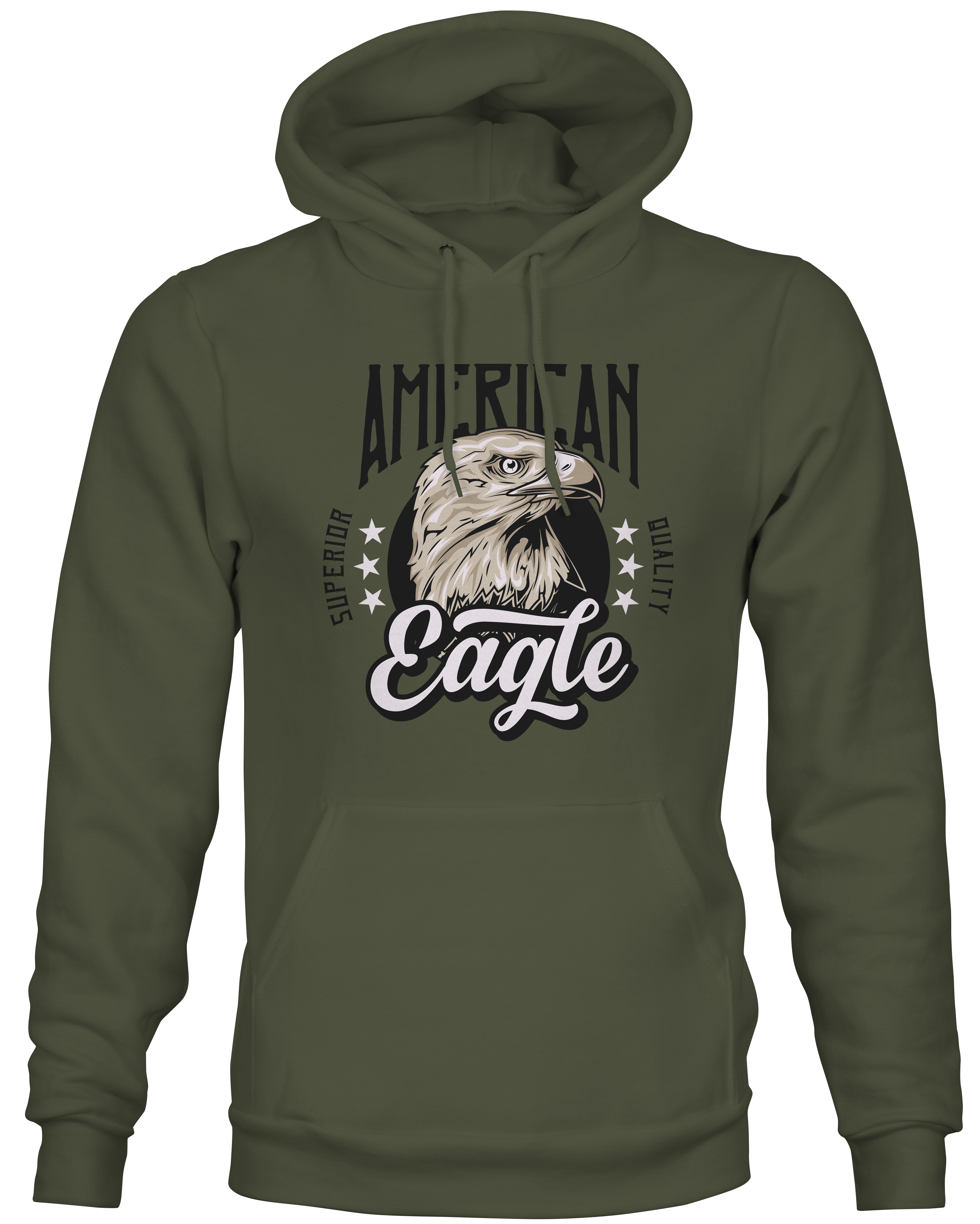 Military Green American Eagle Hoodie