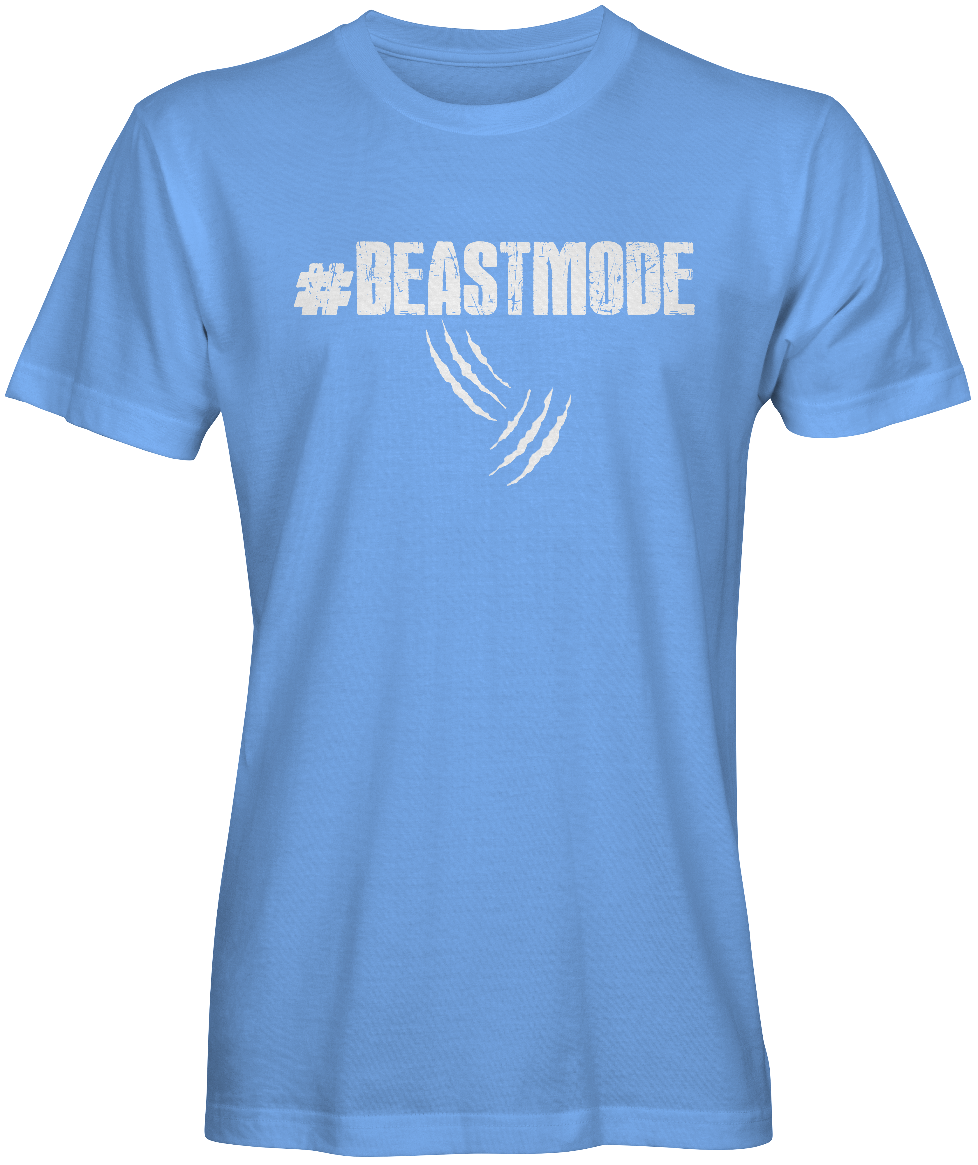 Baby Blue Hashtag Beast Mode T-shirt
