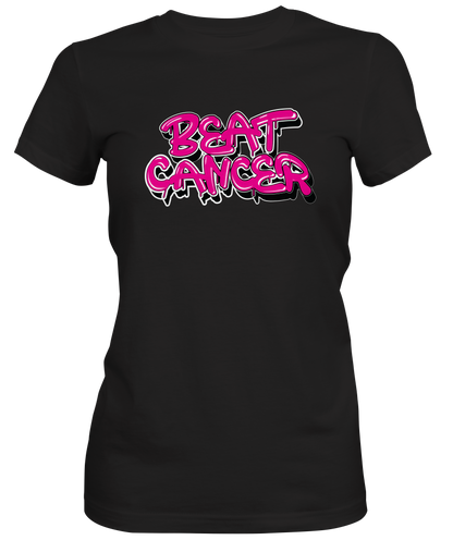 Beat Cancer  Ladies Graphic T-shirt
