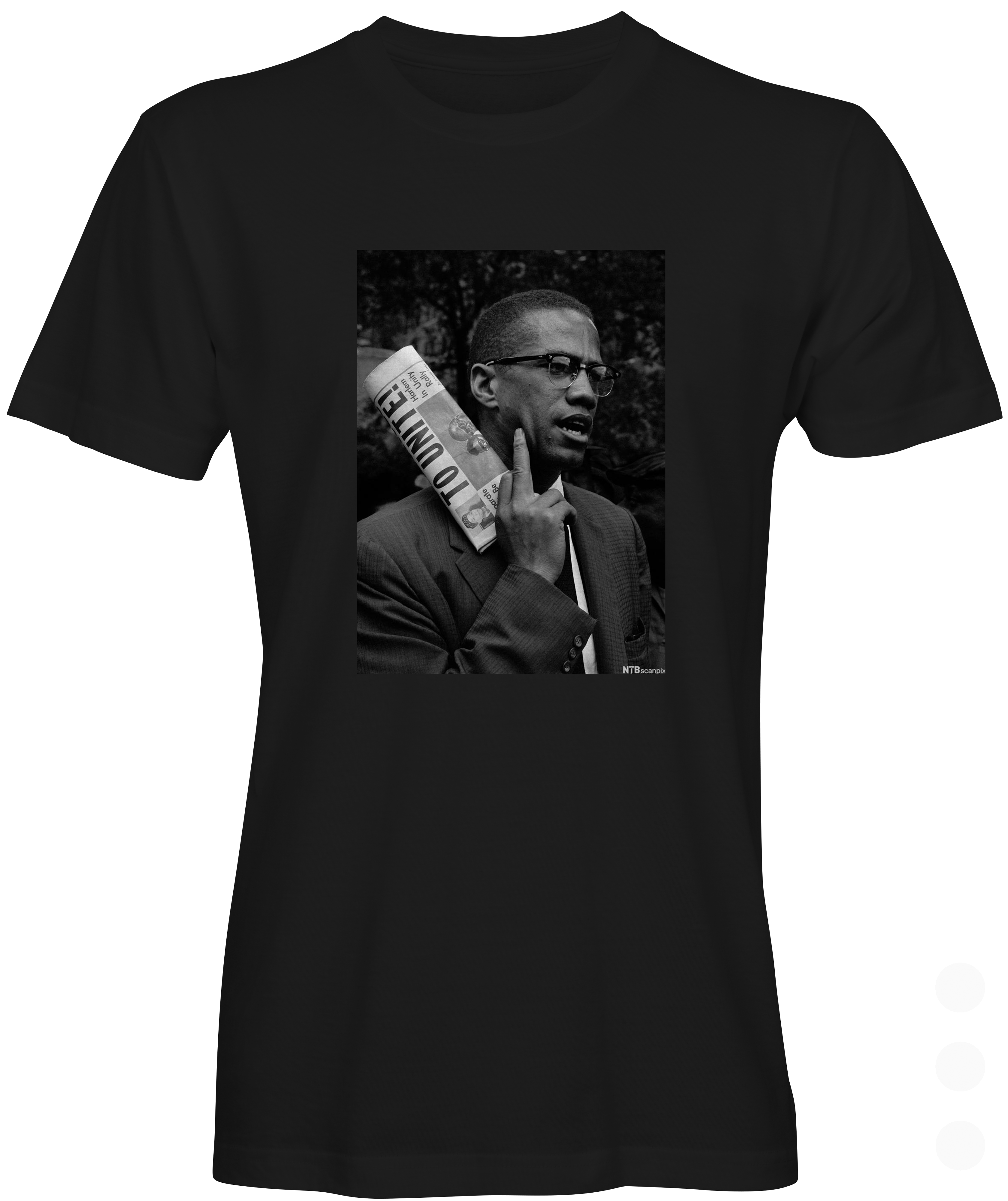 Black Malcom X Unite Graphic Tee