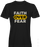 Black Faith over fear T-shirt