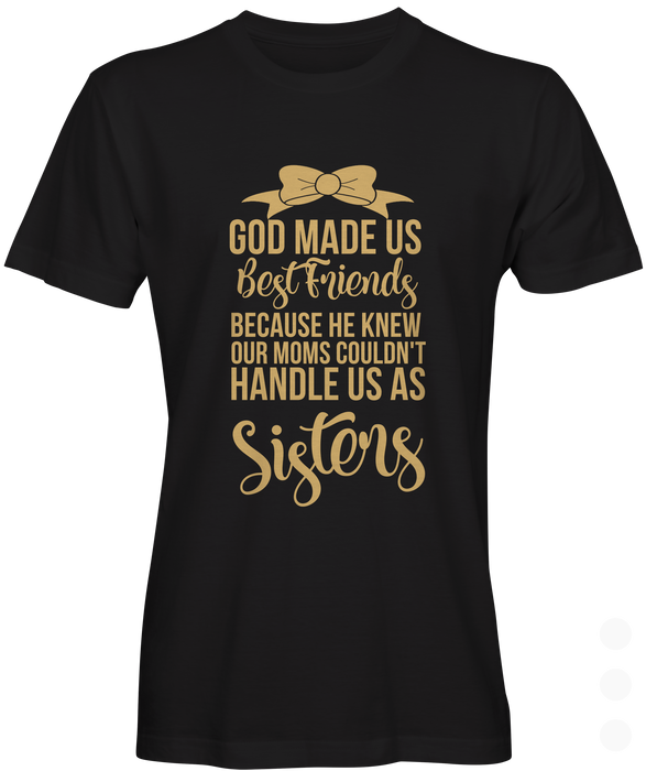 Black T-shirt with words