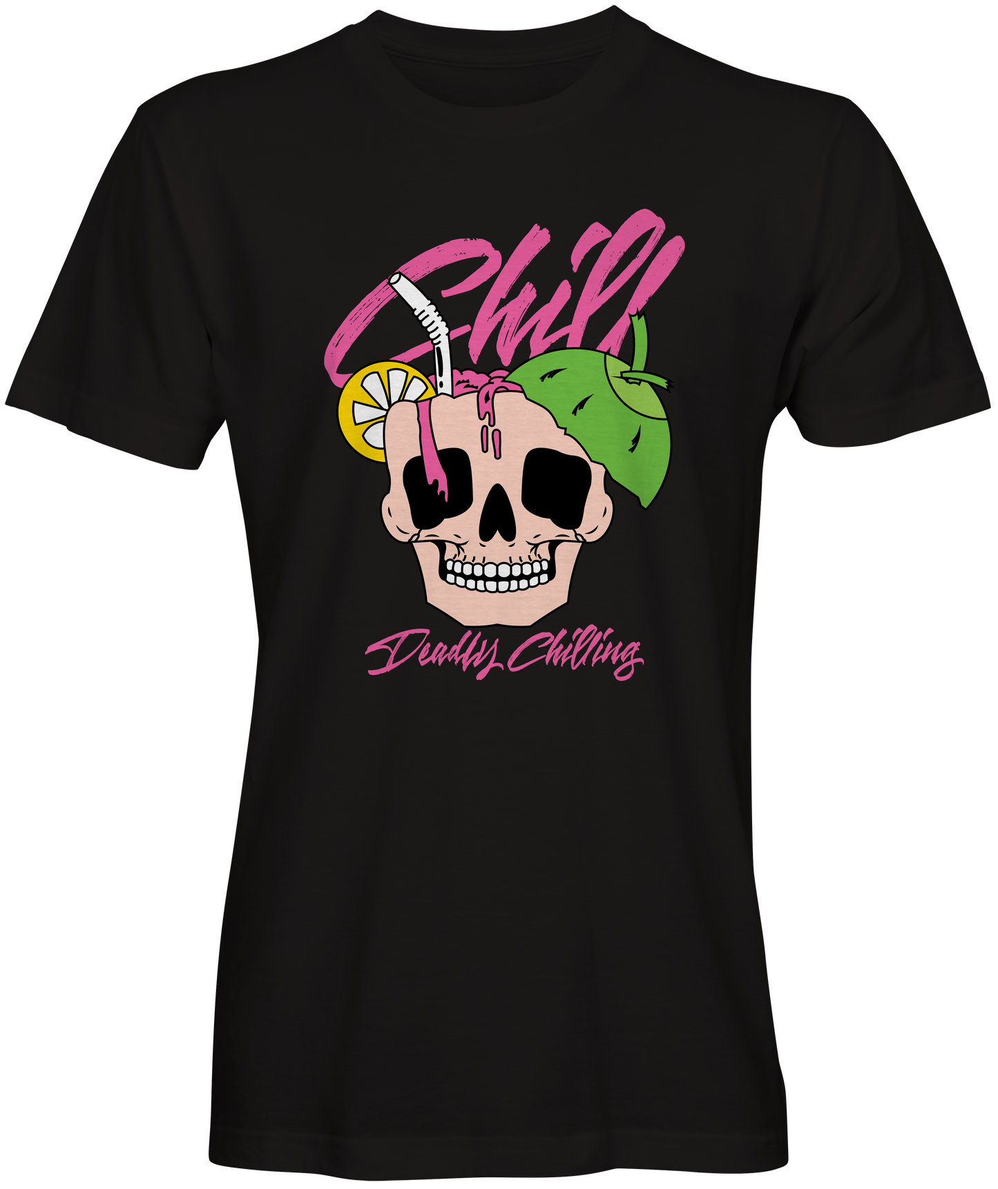 Deadly Chilling Skull T-shirt for Sale