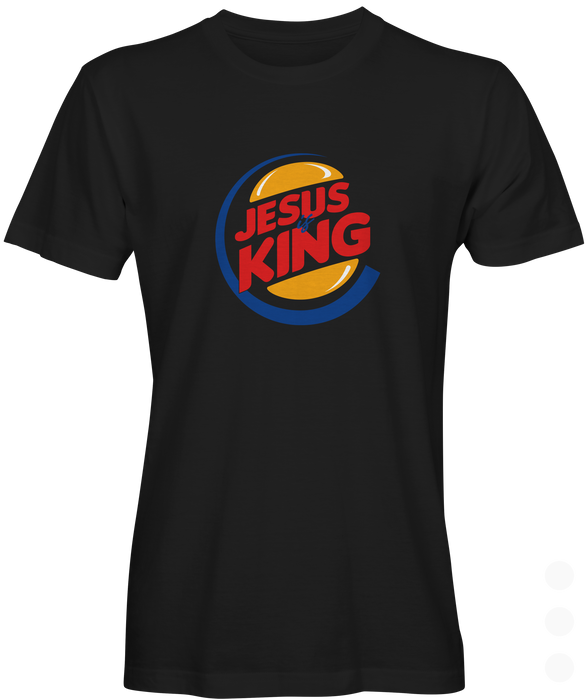 Black T-shirt with Burger King Parody