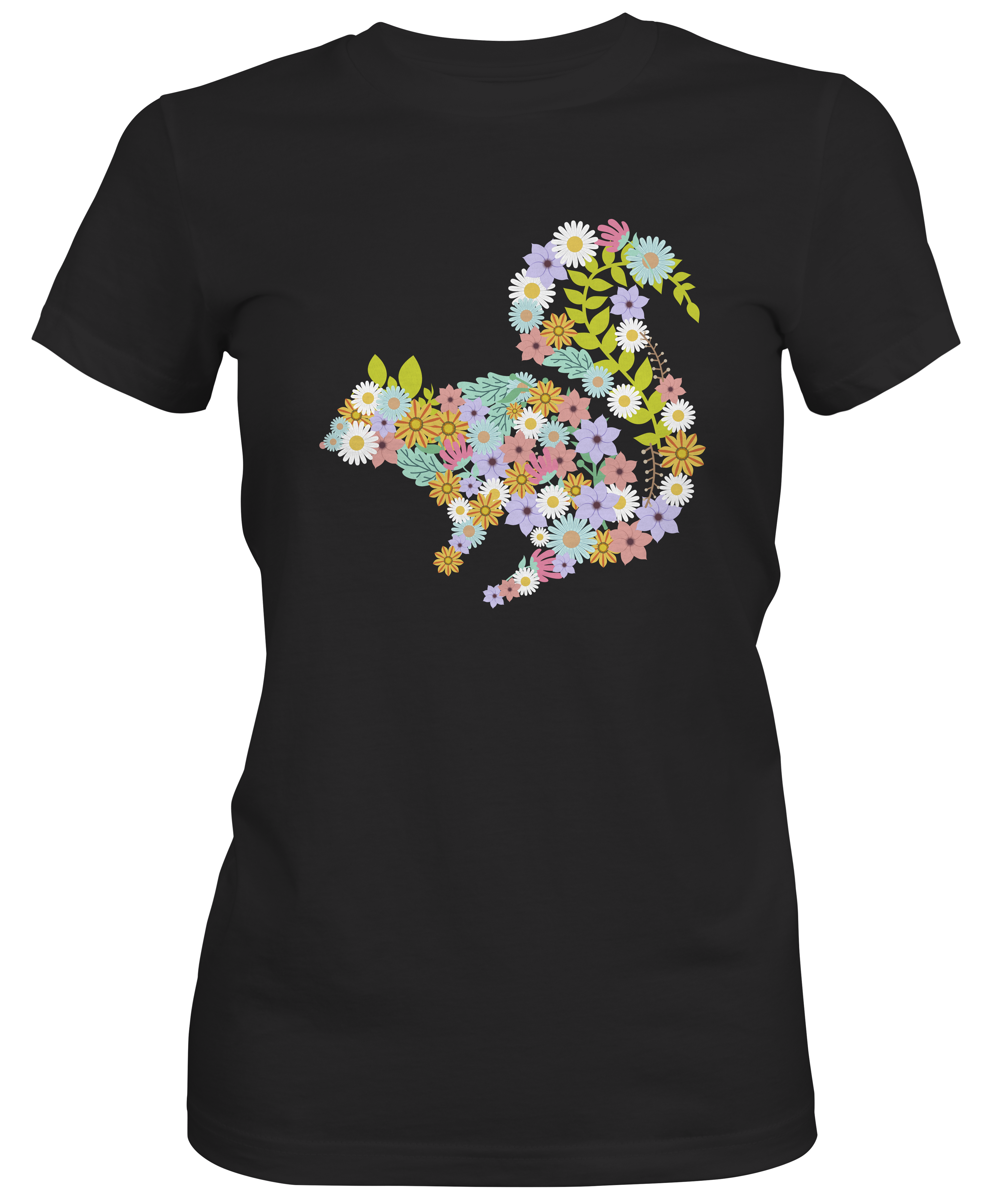 Flowery Squirrel Woman'sT-shirt