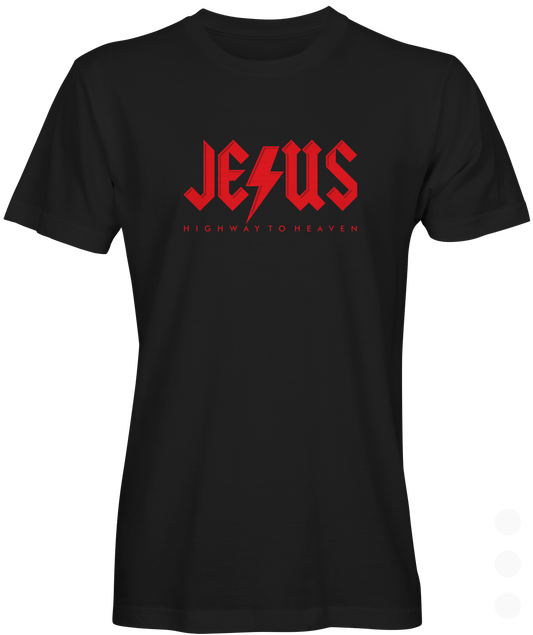 Black T-shirt with Red Words