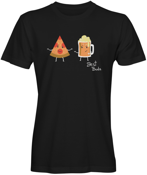 Best Buds Beer and Pizza Graphic Tee