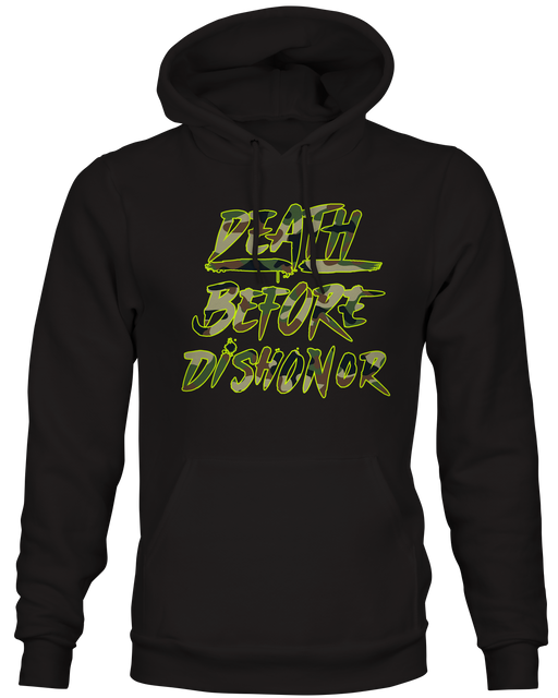 Camouflage Death Before Dishonor Hoodie 