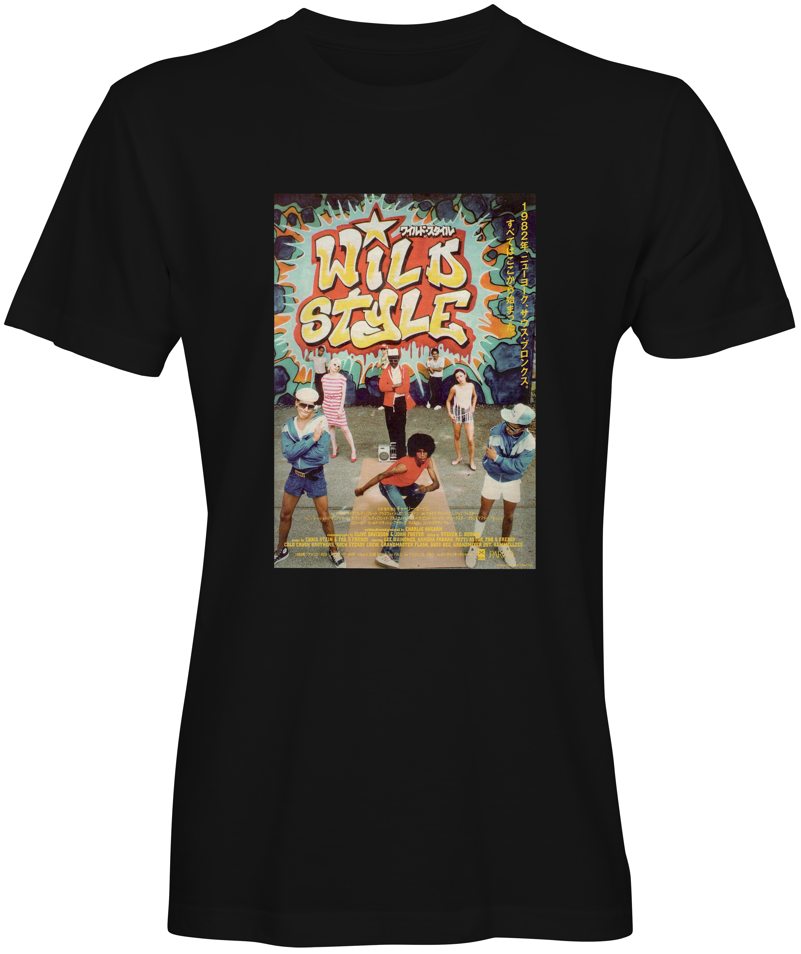 Wild Style 1980's Vintage T-shirt Black