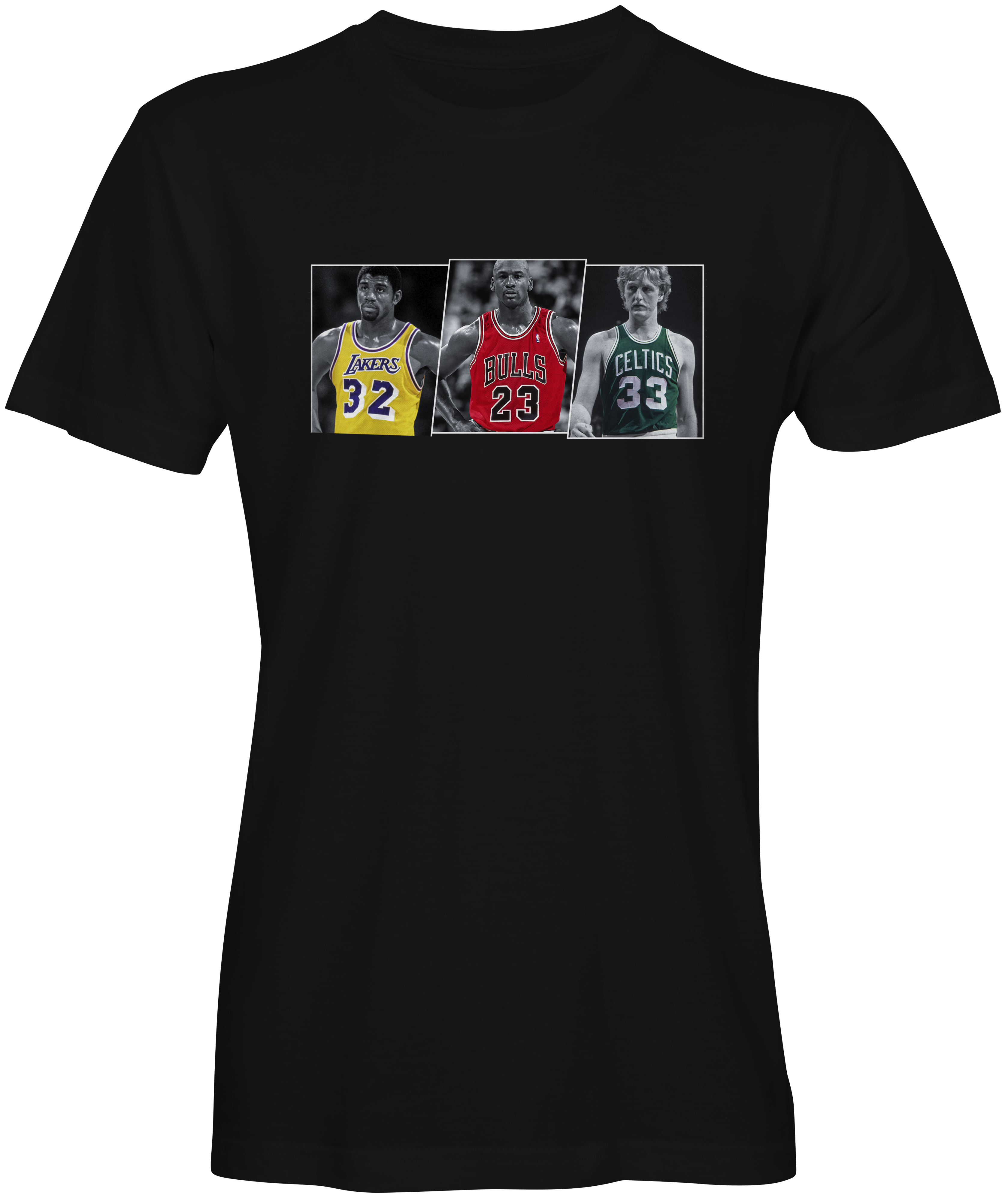Basketball Legends Magic Jordan Bird T-shirts 