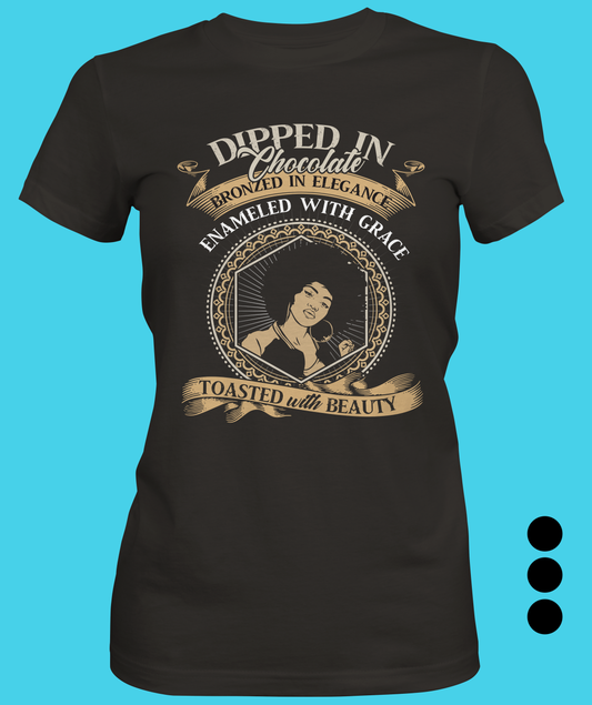 Bronzed In Elegance Ladies T-shirt