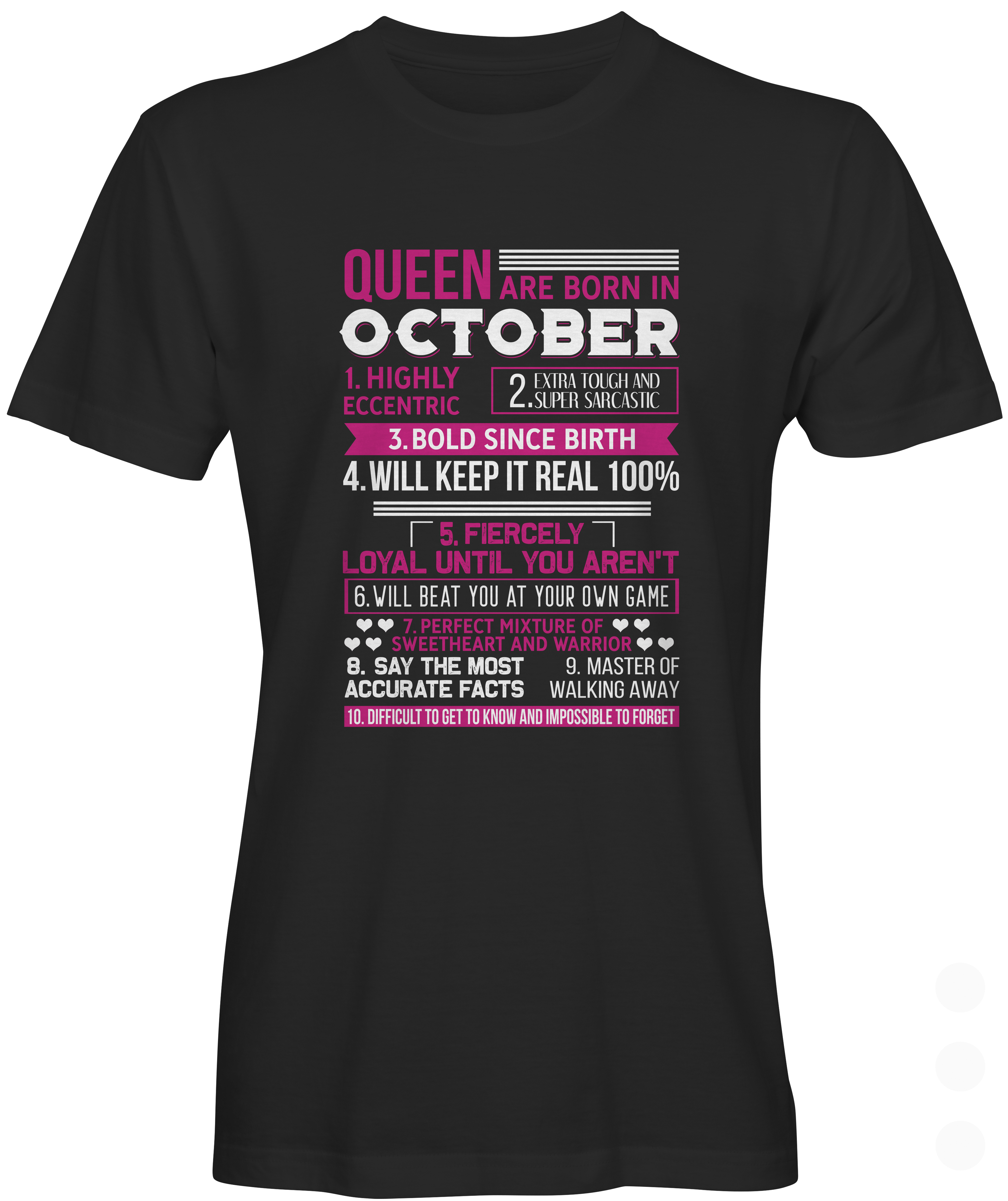 Black October Queen T-shirt 