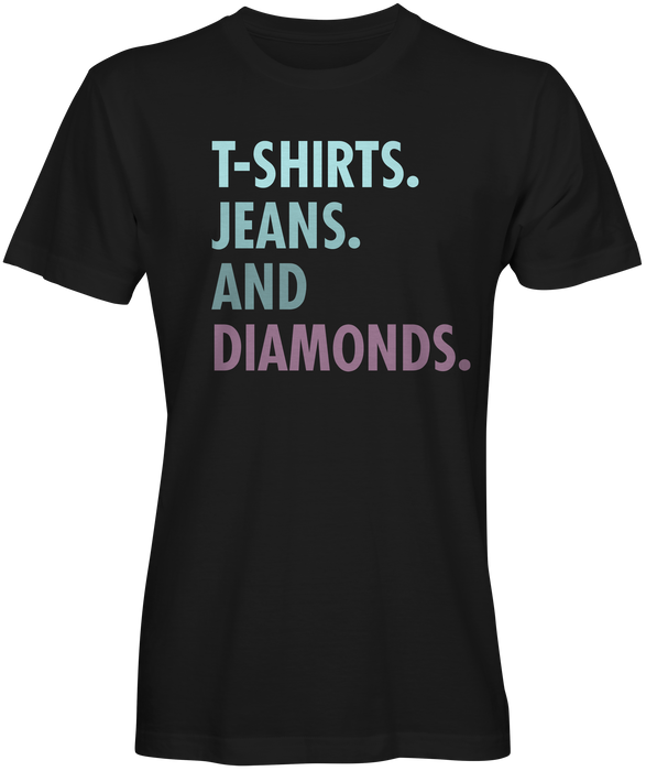 T-shirt Jeans and Diamonds Unisex Crew-neck