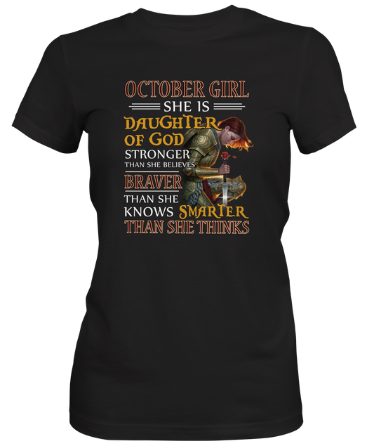 October Girl Ladies T-shirt