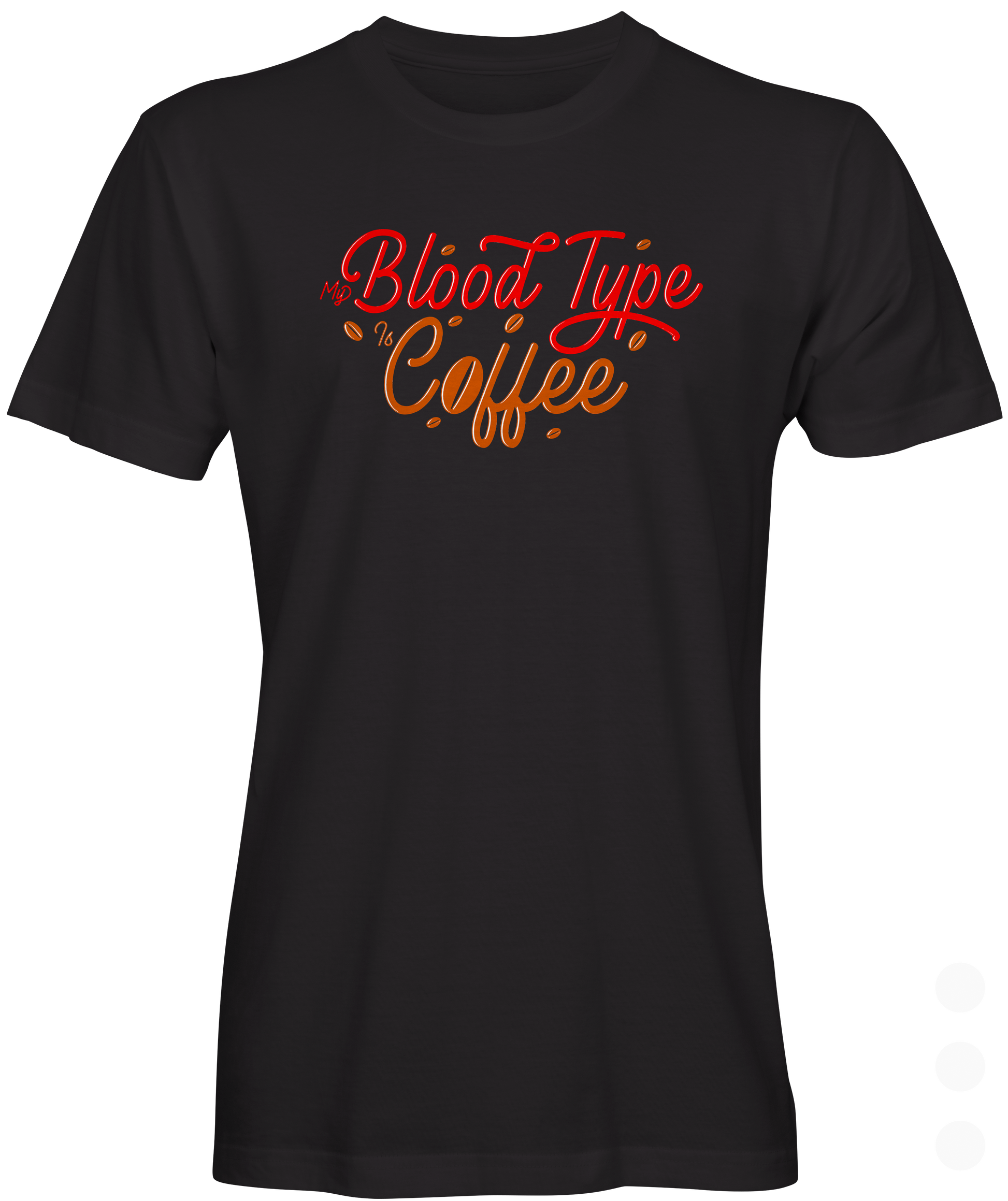 Blood Type Coffee Graphic T-shirt