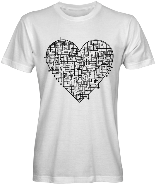 Sketched Electric Heart T-Shirt