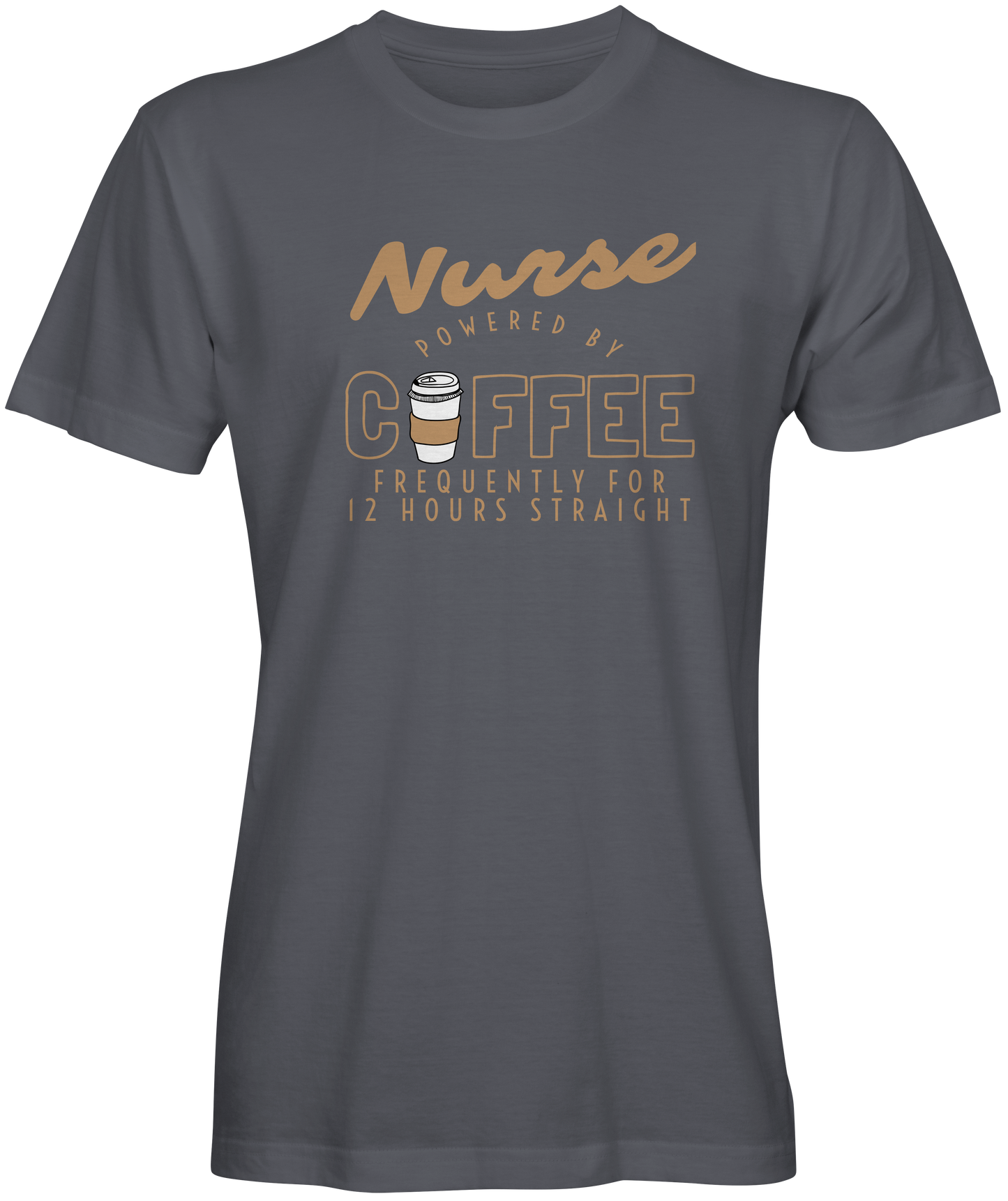 Nurse Powered By Coffee Graphic Tee