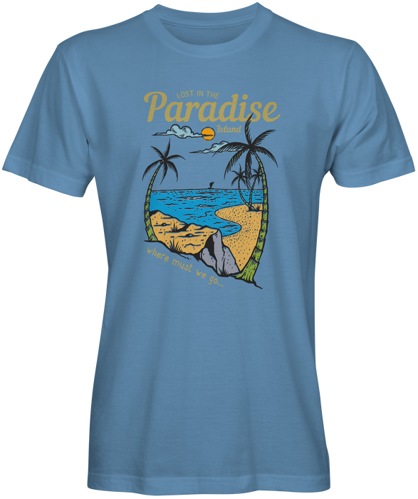 Light Blue Lost in Paradise Inspired T-shirts