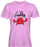 Pink crew neck unisex t-shirt with crab