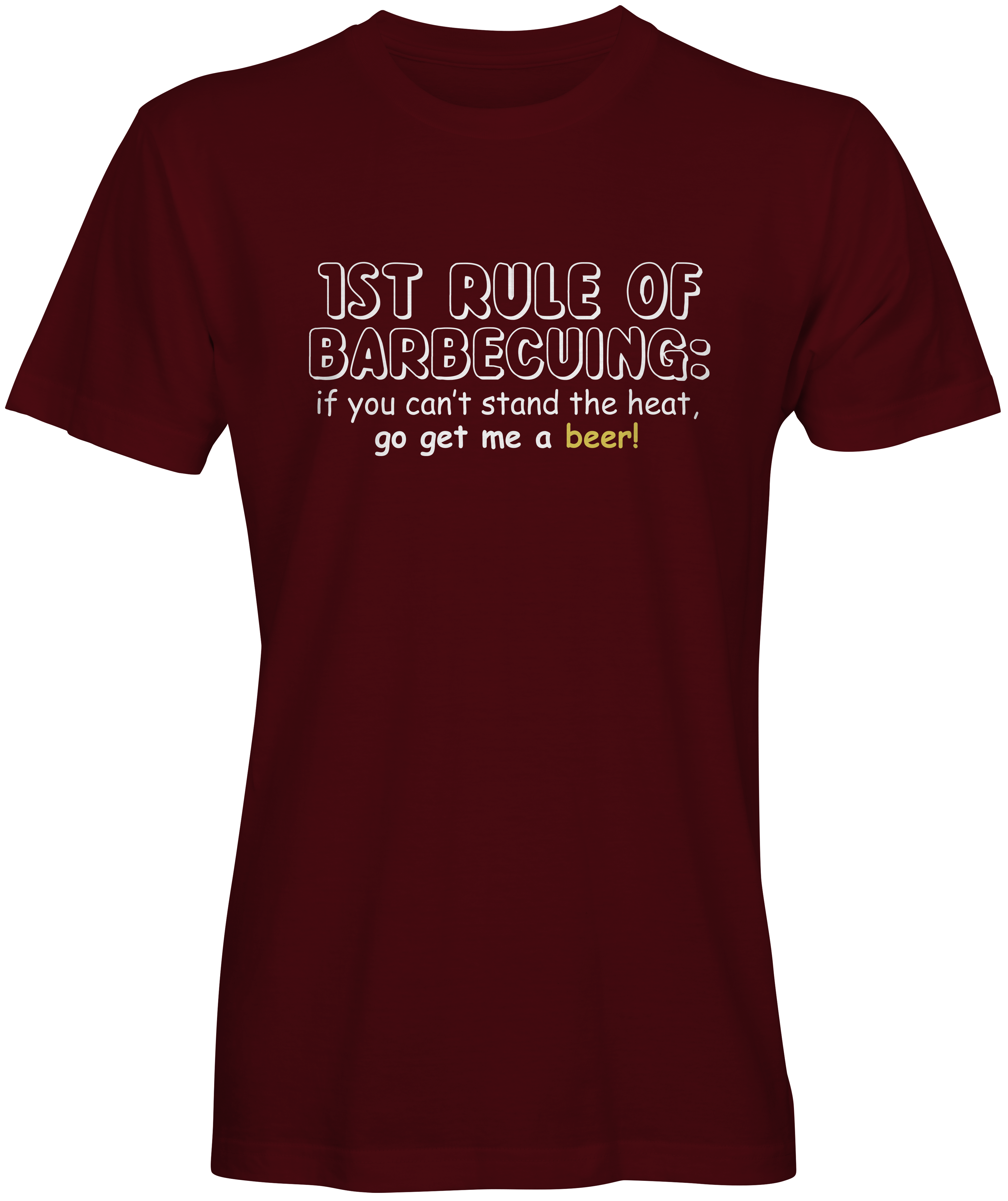 First rule of barbecuing maroon t-shirt