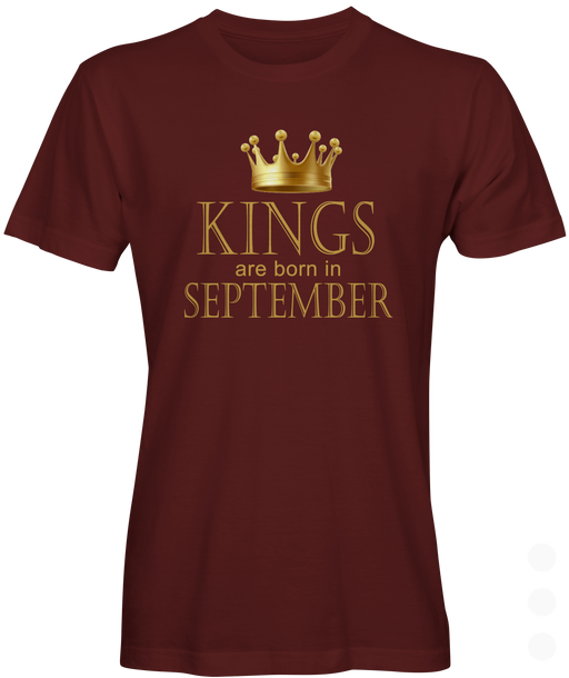 Kings Are Born In September Graphic Tee