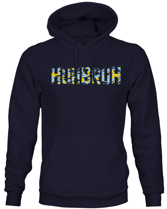 HuhBruh Blue Camo Pull-over Hoodie