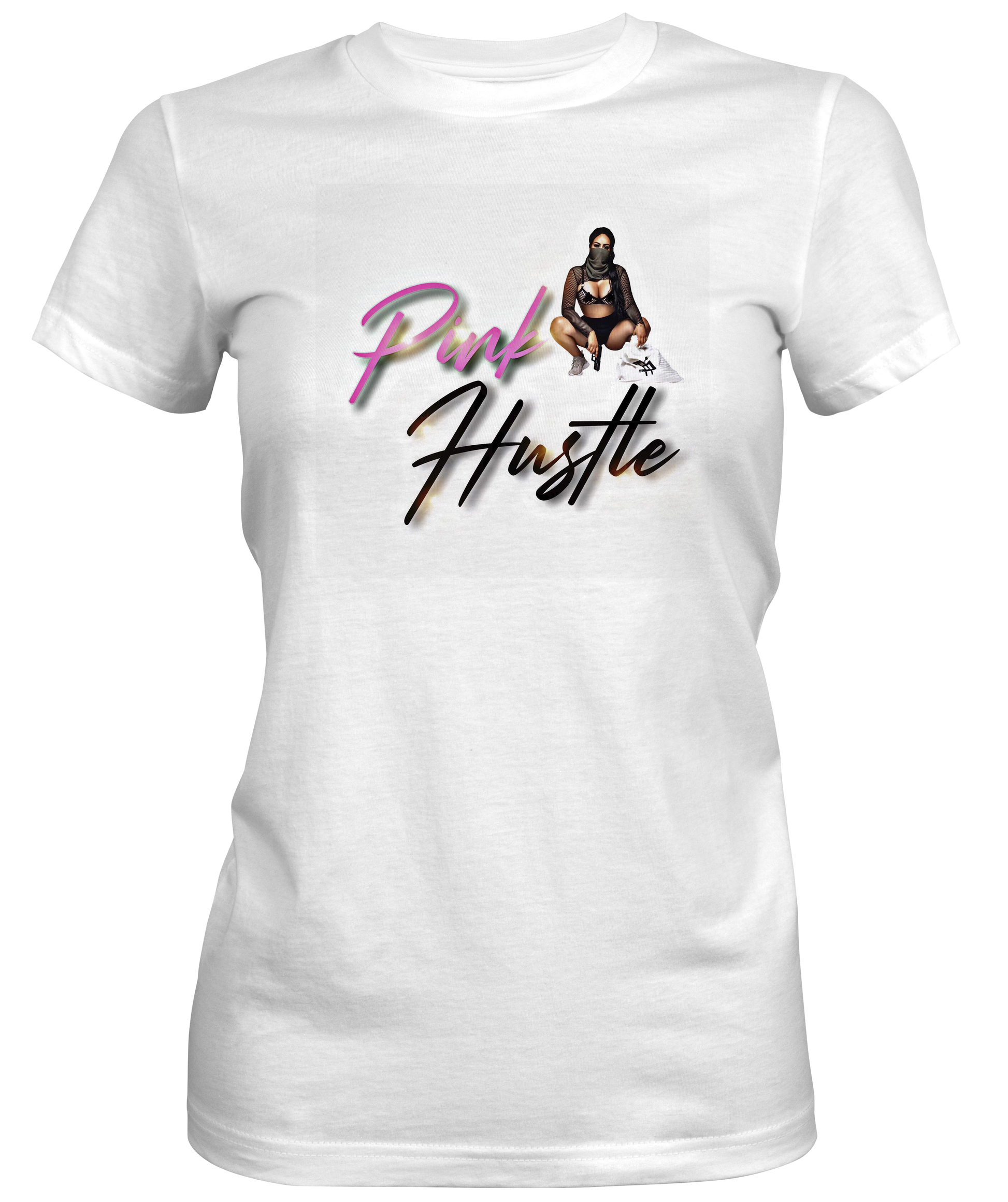 Pink Hustle Ladies Crew Neck - FulFill4me - Pink Hustle