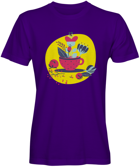 Cup With Flowers Graphic Tee