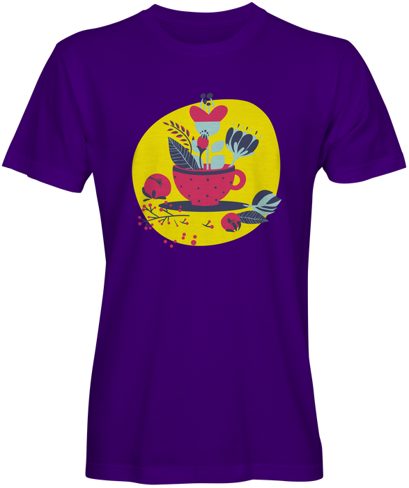 Cup With Flowers Graphic Tee
