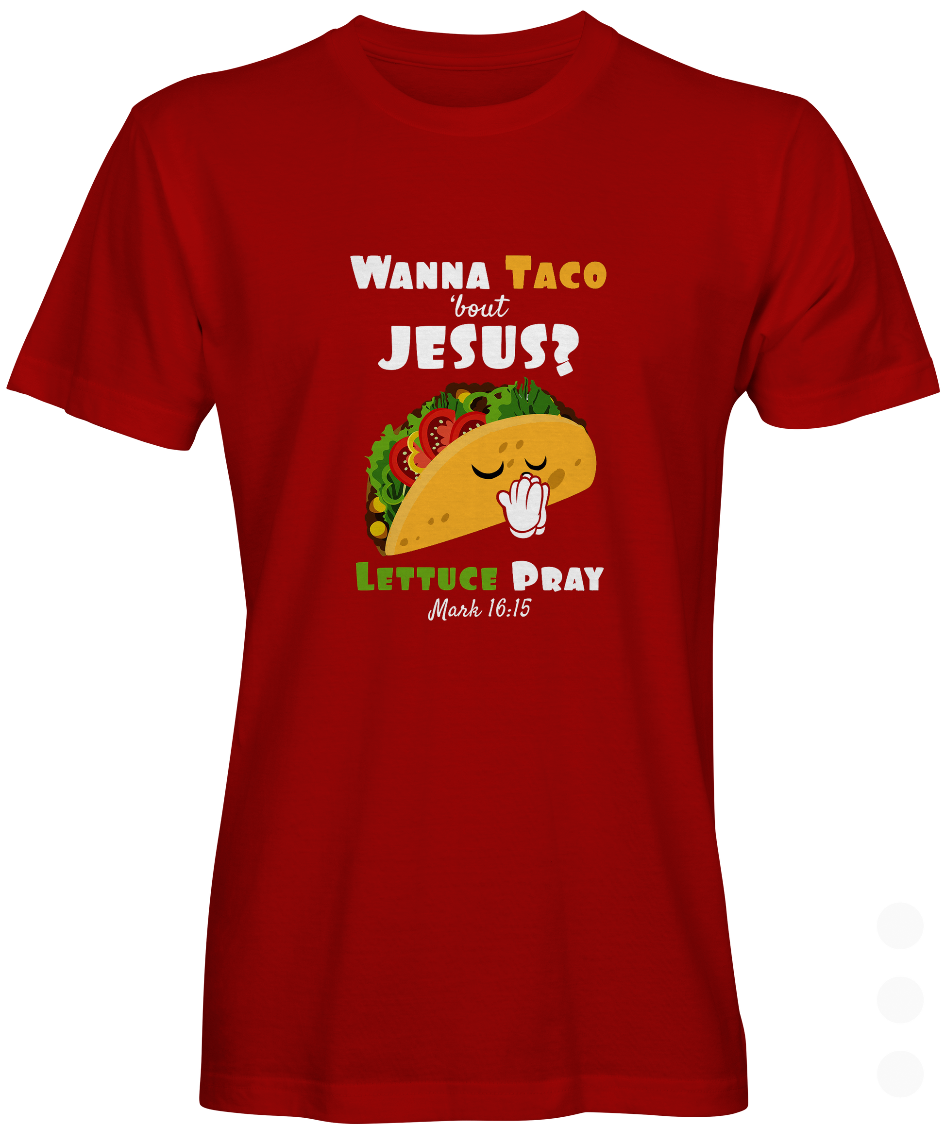 Red T-shirt with Taco Picture