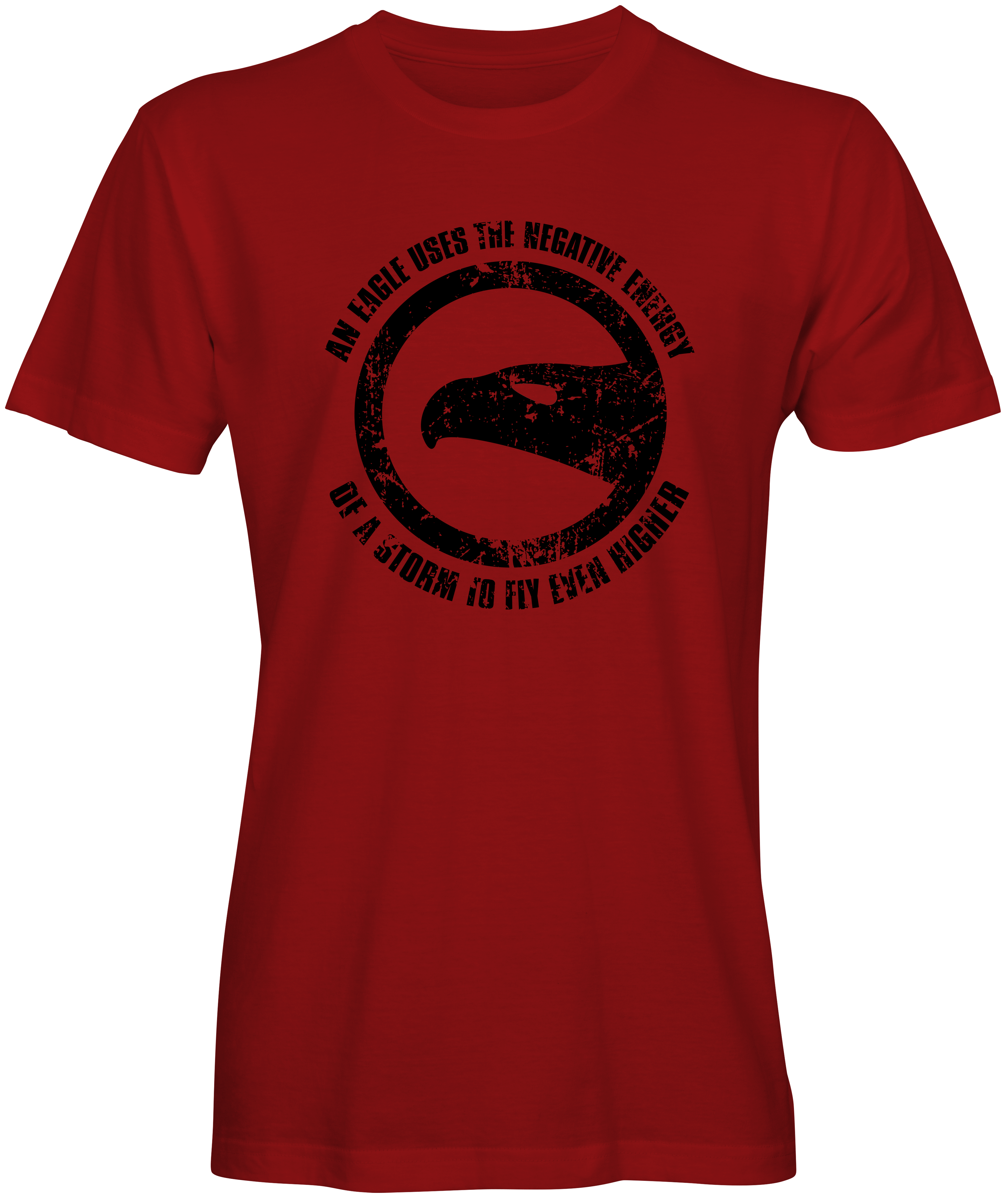 Habits Of An Eagle Inspired Red T-shirt
