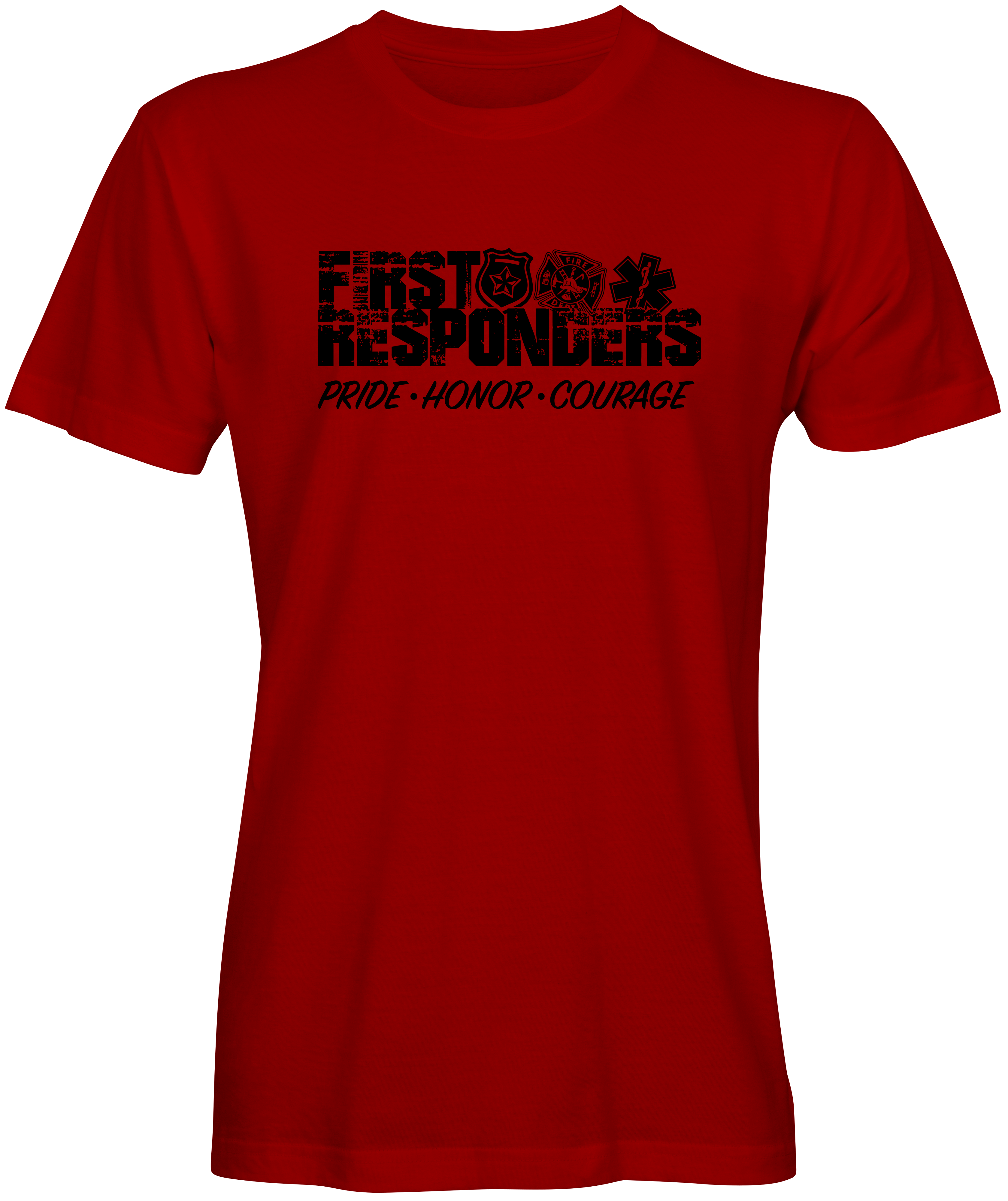 First responders Inspired T-shirt red