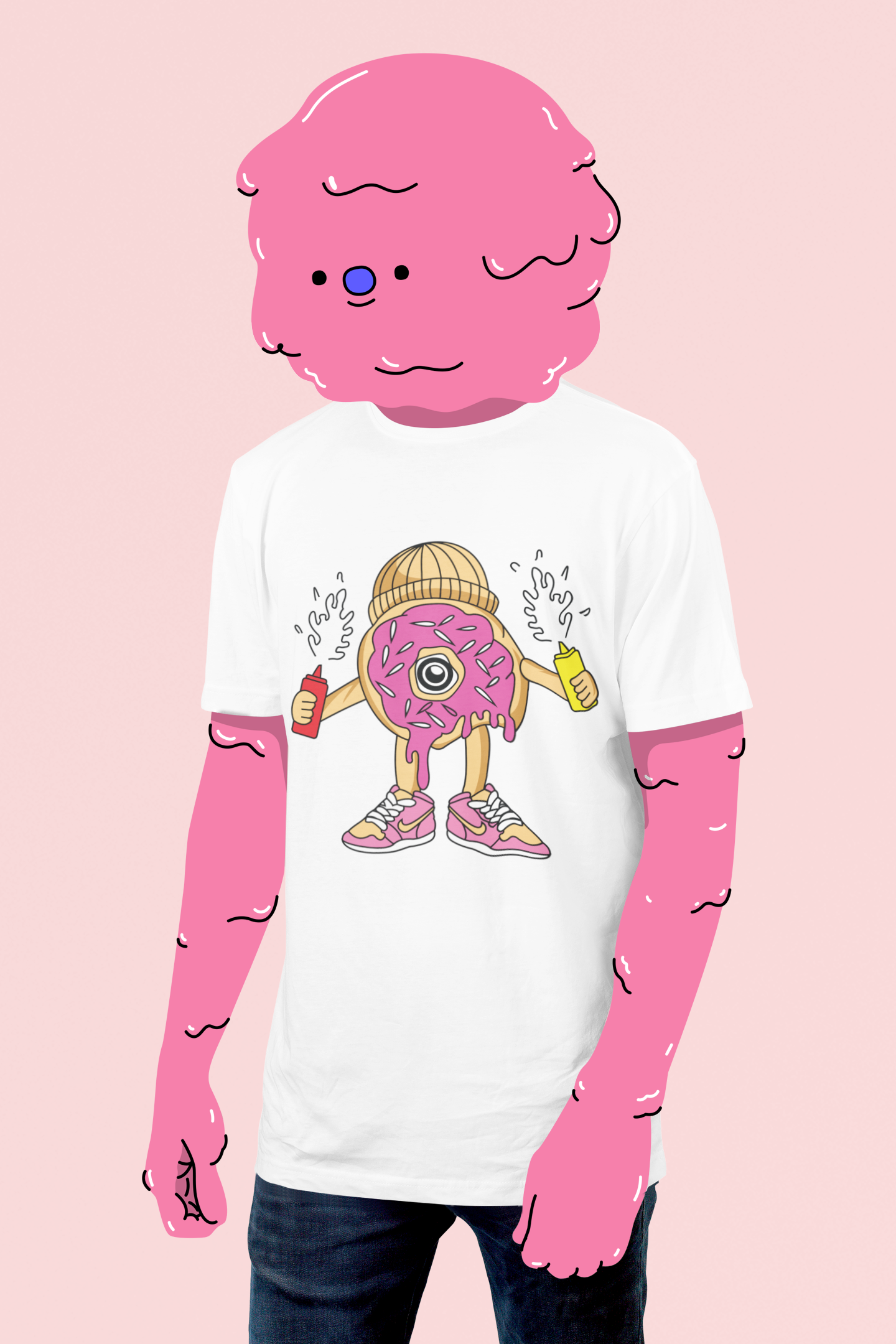Pink Donut t-shirt 